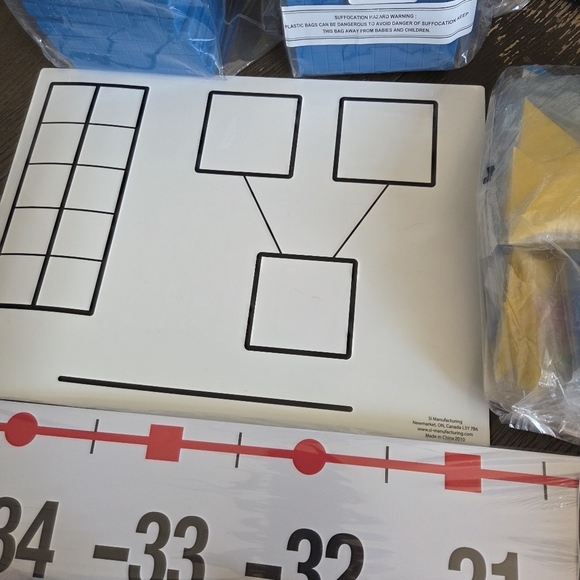 NEW SI Manufacturing Learning Resources Base 10 & More Grade 2 Math Set - Picture 6 of 7